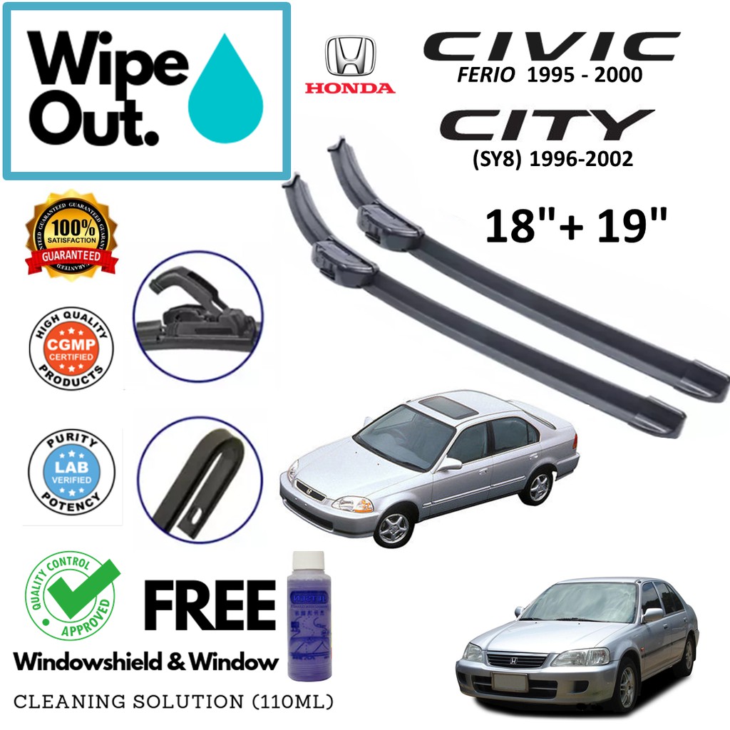 2013 honda civic windshield wipers size