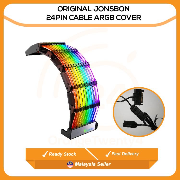 🔥original jonsbo🔥 🔥 led strip light 24 pin cable argb cover psu ...