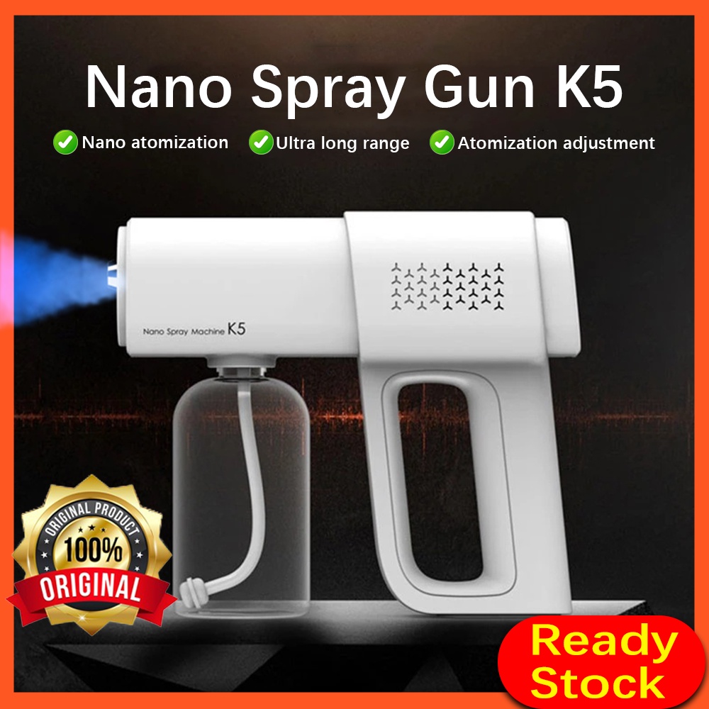 Spray Gun Sanitizer K5 Nano Spray Machine 380ml Capacity Rechargeable