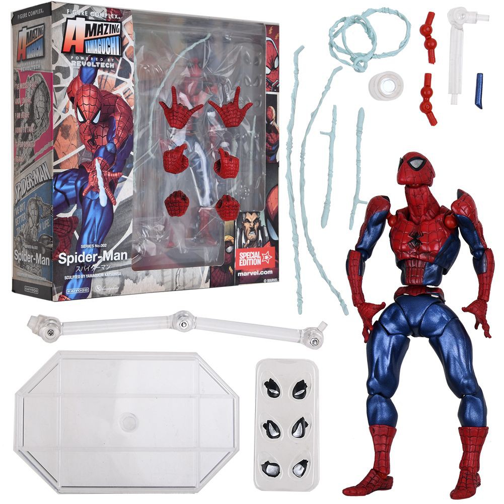 Kaiyodo Revoltech SPIDER MAN Movie Figure Marvel Spiderman Doll Decoration 