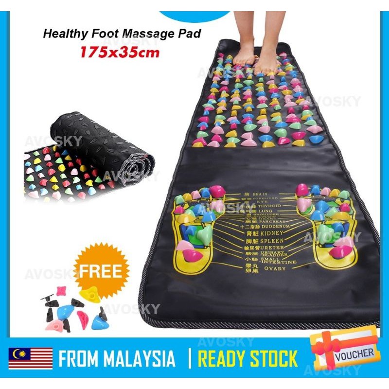 foot massage walking mat pad long medical reflexology acupressure toe