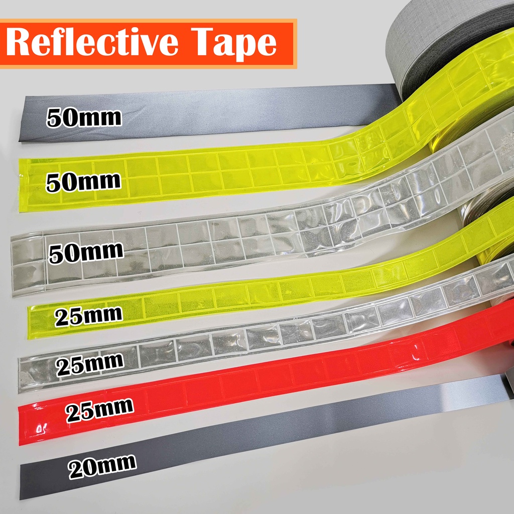(Roll) Tape Pantulan Keselamatan Safety Reflective Tape Jacket ...