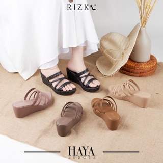 👠👠Hot selling Haya wedges👠👠shoes by rizka with free gift