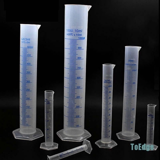 👍👍 Plastic Measuring Cylinder Laboratory Test Graduated Trial Liquid Tube