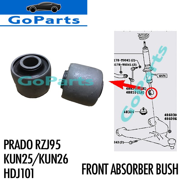 Kun25 Kun26 Prado Hdj101 Front Absorber Bush Shopee Malaysia