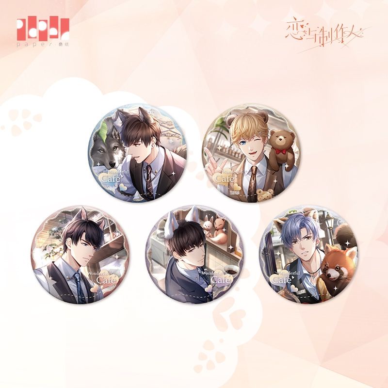 【恋与制作人 MLQC】Badge 奇妙咖啡厅马口铁徽章吧唧官方周边正版谷子 official merch merchandise papergames Gavin Kiro Victor Lucien Shaw koi producer