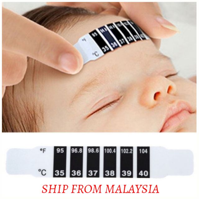 🇲🇾 MALAYSIA Forehead Head Strip Thermometer Fever Body Baby Test