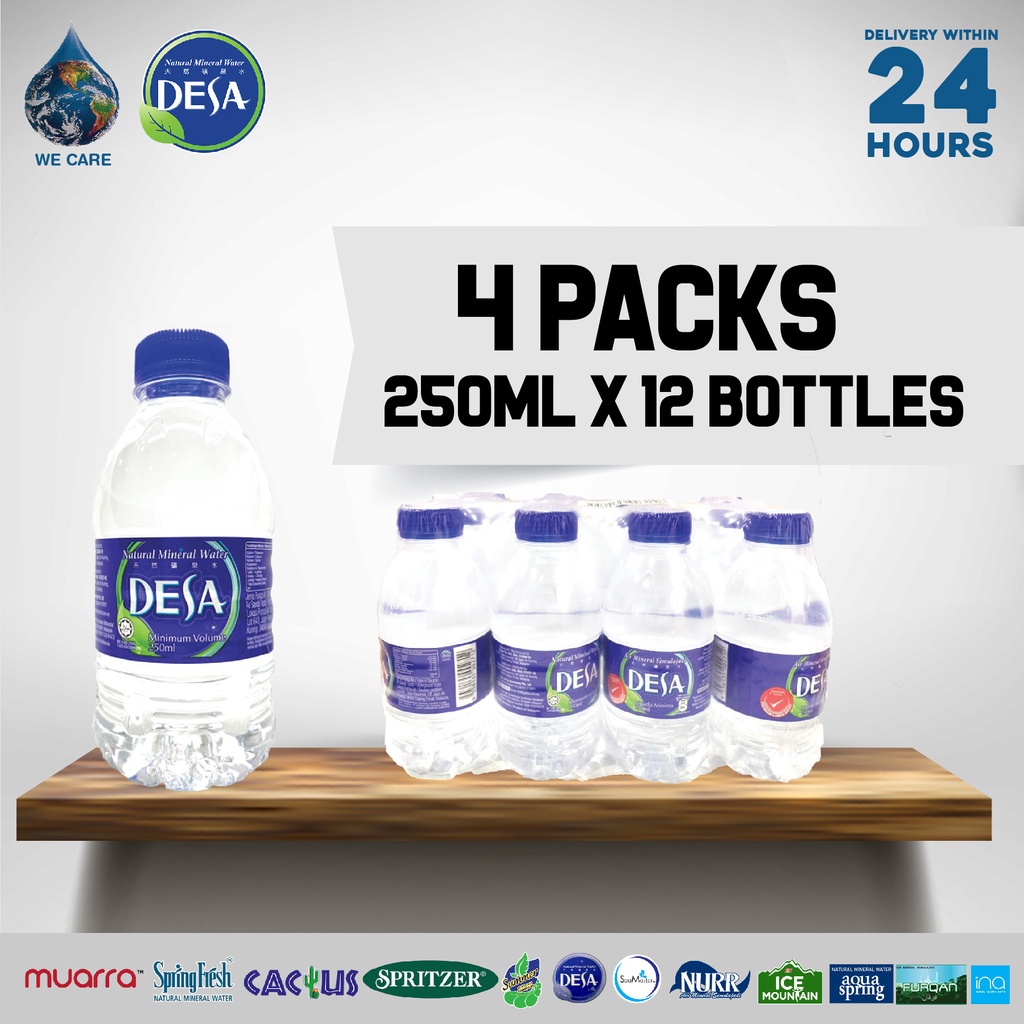 DESA Mineral Water (250ml x 12 Bottles x 4 Shrink Pack) Shopee Malaysia