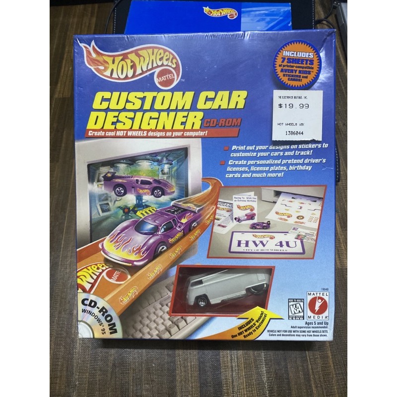 hot wheels custom car designer cd rom