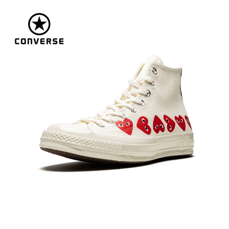 cdg x converse high tops