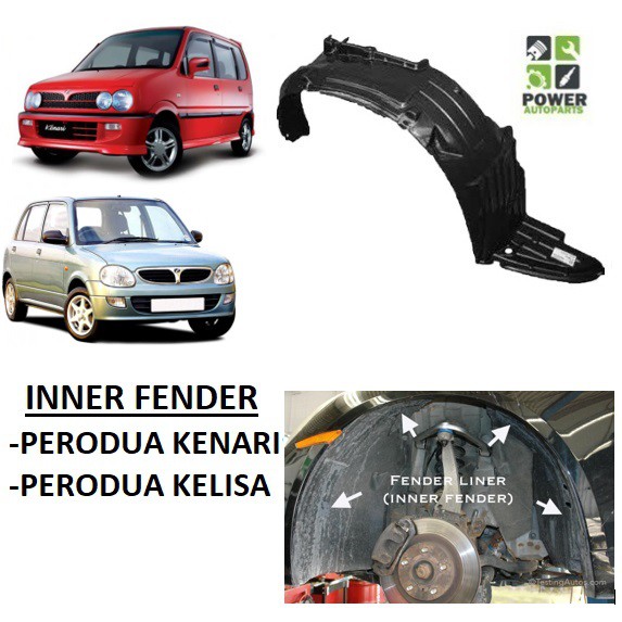 PERODUA KELISA / KENARI (DEPAN / FRONT) FENDER INNER PROTECTOR DAUN