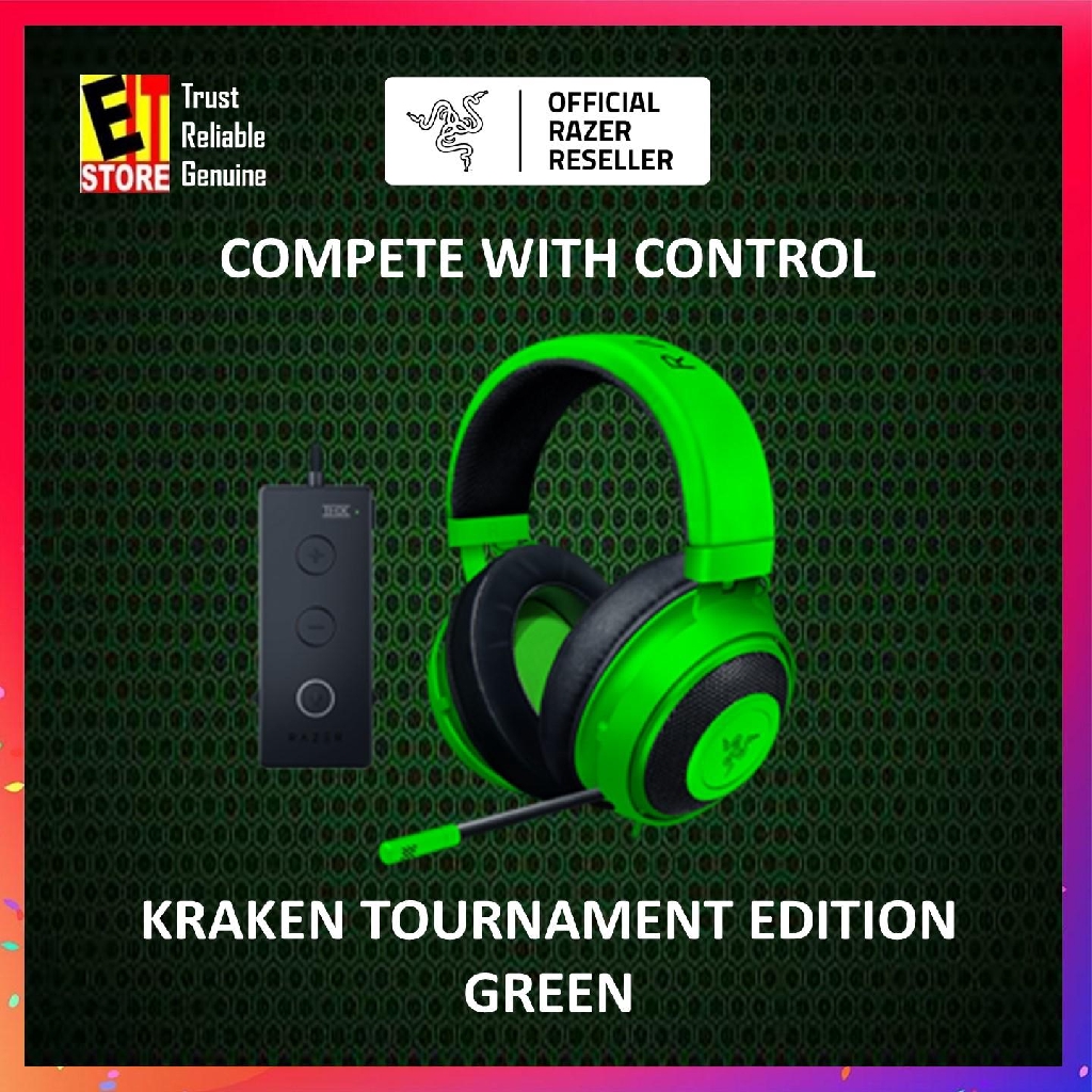 RAZER KRAKEN TOURNAMENT EDITION GAMING HEADSET GREEN RZ0402051100