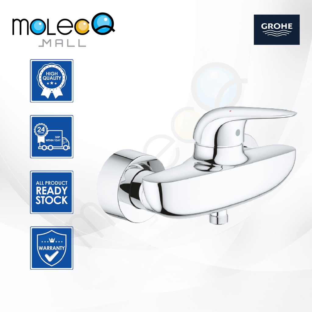 Grohe Eurostyle Singlelever Shower Mixer 1/2" Wall Mounted Bathroom