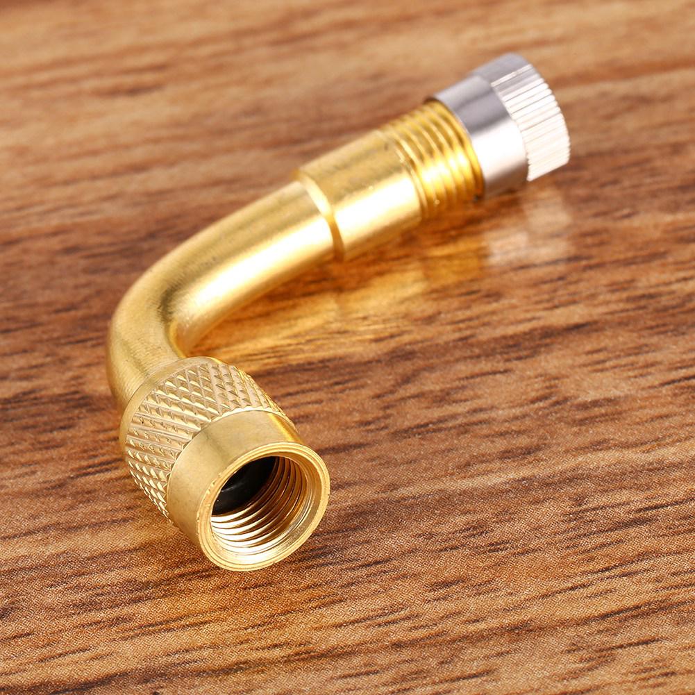 1x Air Tyre Valve Extension 90 Degree Adaptorauto Truck Motorcycle Car Angle Brass 90 Degree Air 4184