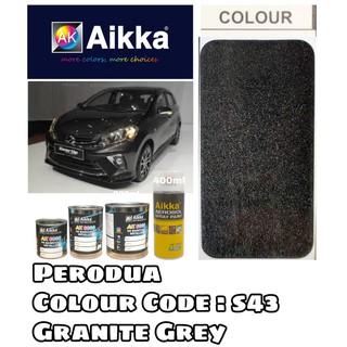 Perodua Myvi S43 Granite Grey Touch Up Paint Myvi Colors Cw Aikka Aerosol Diy Cat Spray Bottle 370ml 补漆 Hitam Star
