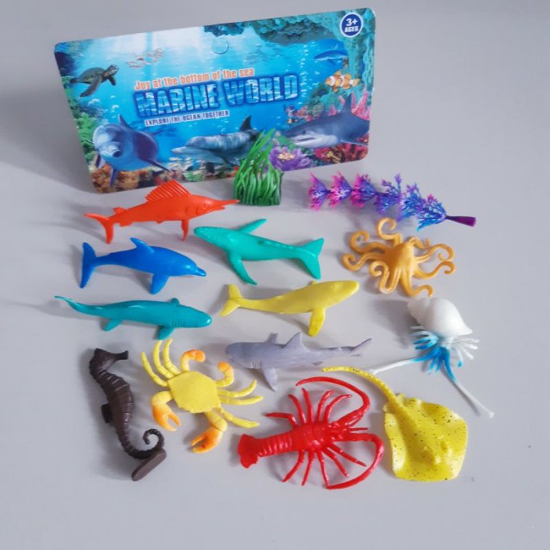 Educational Rubber Sea Animals Set - Wild Animals Water Figures | Shopee  Malaysia