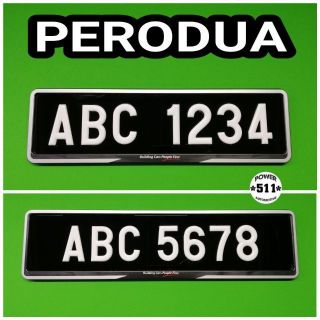 1pc Number Plate + Cover Frame Include (STANDARD SIZE JPJ ...