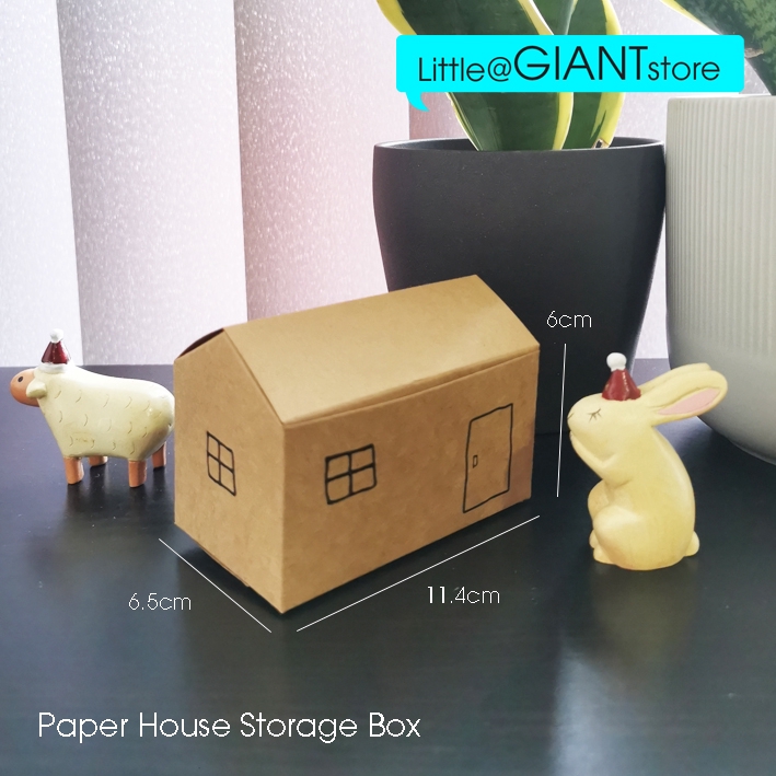 {ReadyStock}Cute little house gift box candy/biscuit/cake box(3pcs