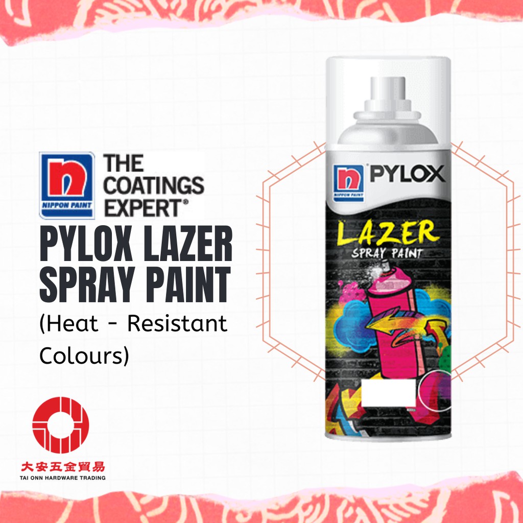 Nippon Pylox Lazer Spray Paint (Heat Resistant Colors) Shopee Malaysia