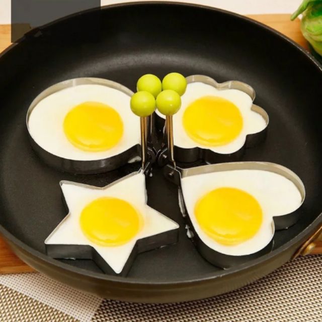 Stainless Steel Omelette Fried Egg Frying Mold Love Flower Round Star Molds Kitchen Cooking Tools