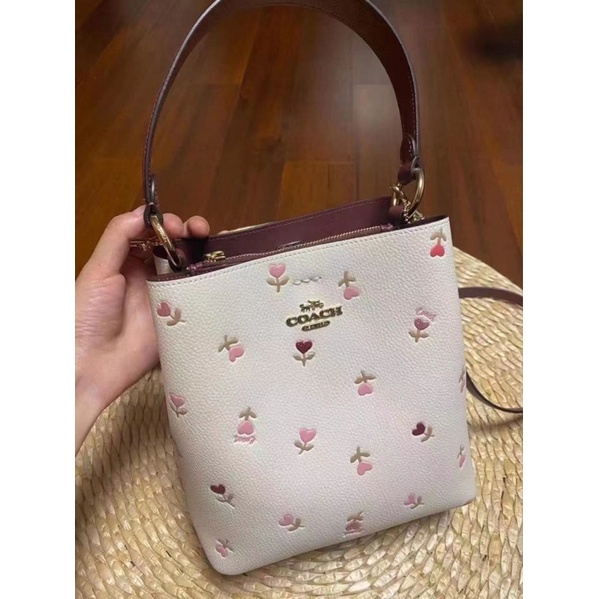 SMALL TOWN BUCKET BAG WITH HEART FLORAL PRINT (COACH C2811) | Shopee  Malaysia