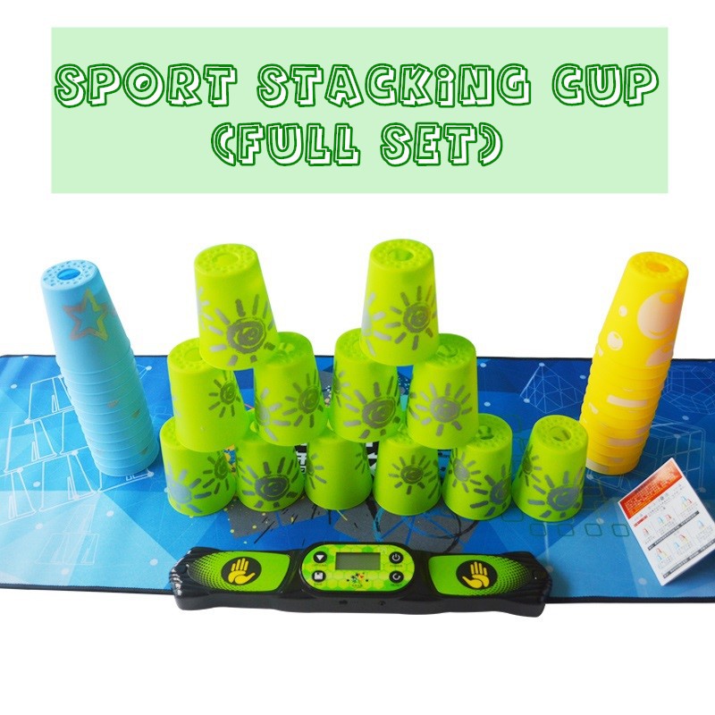 Sport Speed Stacks Cups Full Set (Cups + Quick release stem + Mat ...