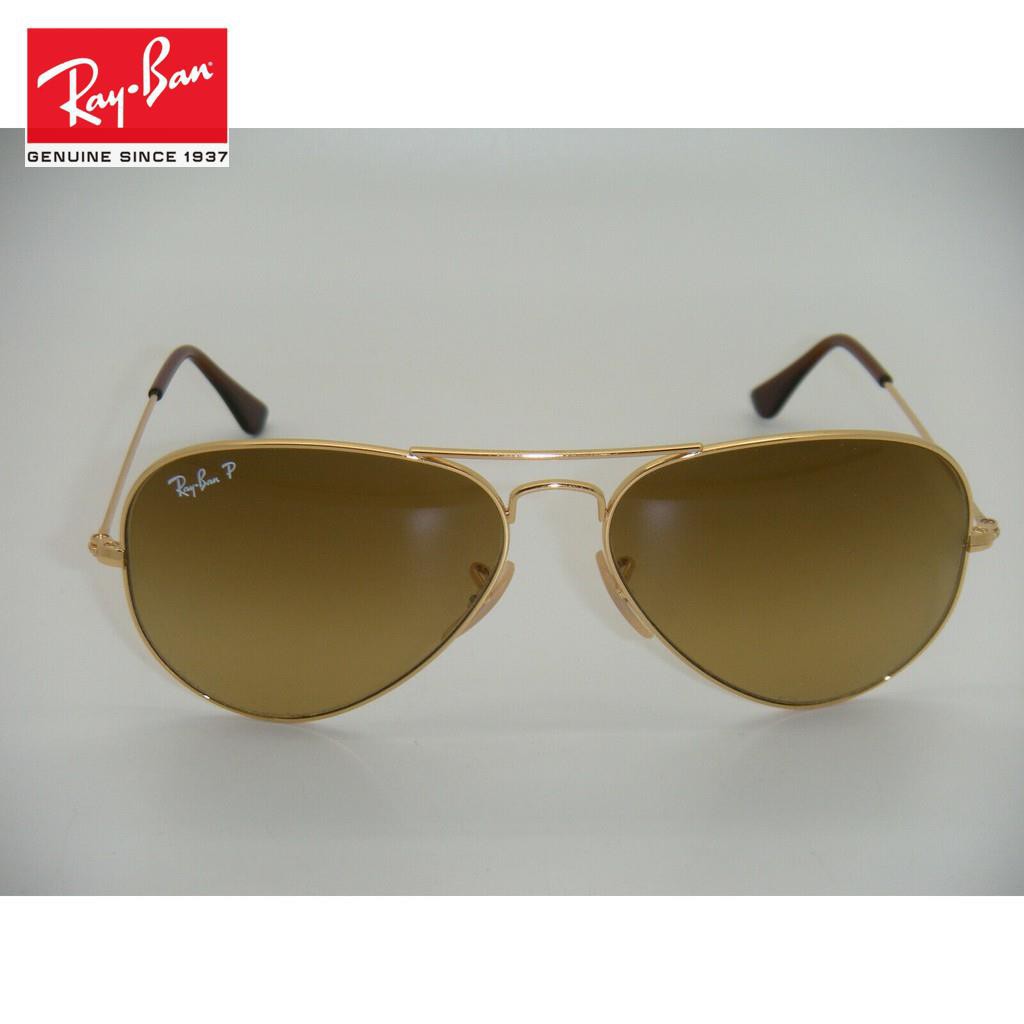 Honkang Original Rayban Sunglasses Authentic Aviator Gold Frame Brown Gradient Polarized Rb3025 001 M2 58mm Shopee Malaysia