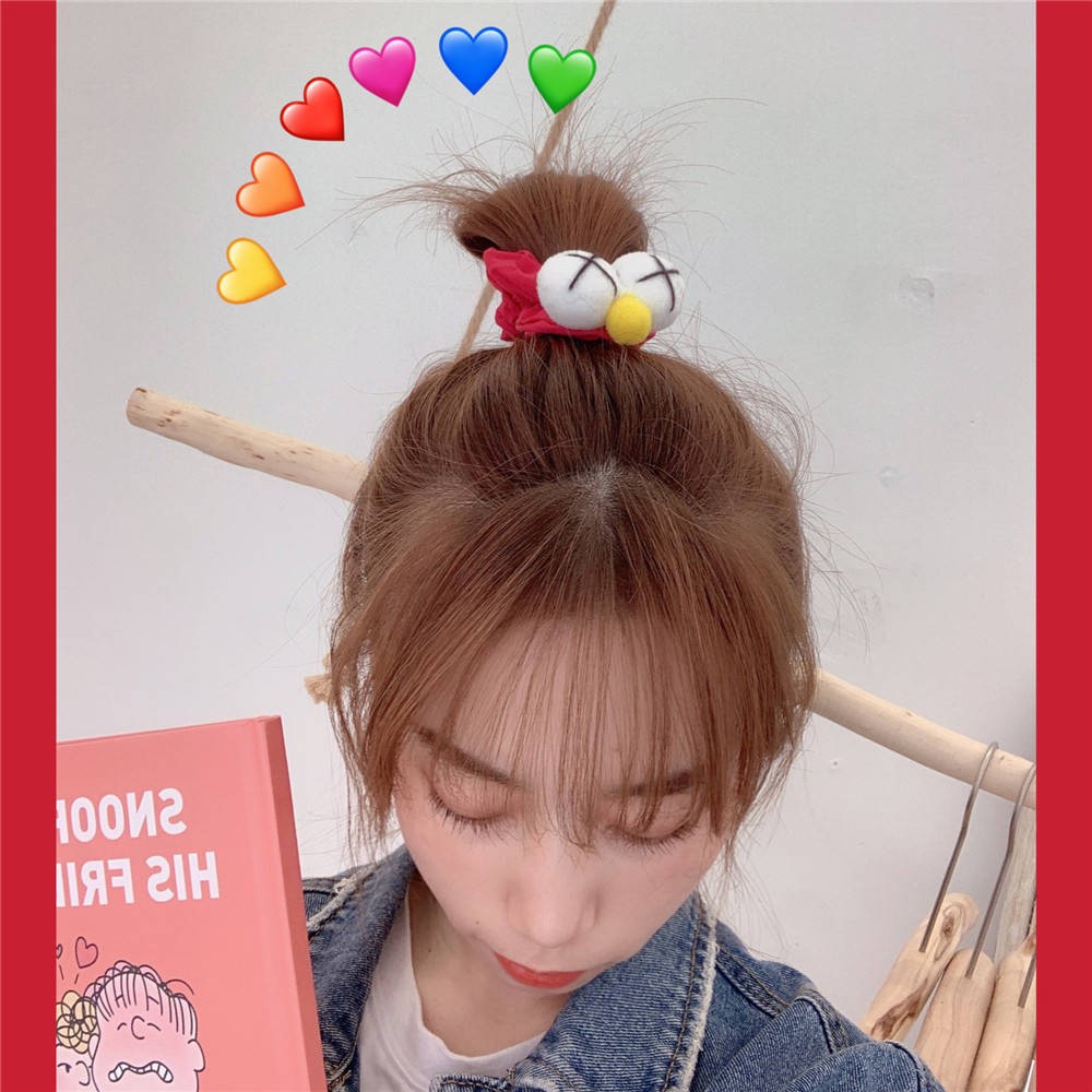 Ready Stock Kerongsang Hairbands Headpieces Earing Hair Accessories Kartun Jepun Dan Korea Sesame Street Cincin Rambut Harajuku Cincin Percambahan Lembut Gelang Rambut Perhiasan Wanita Korea Versi Mata Besar Aksesori Rambut Mewah Pendek