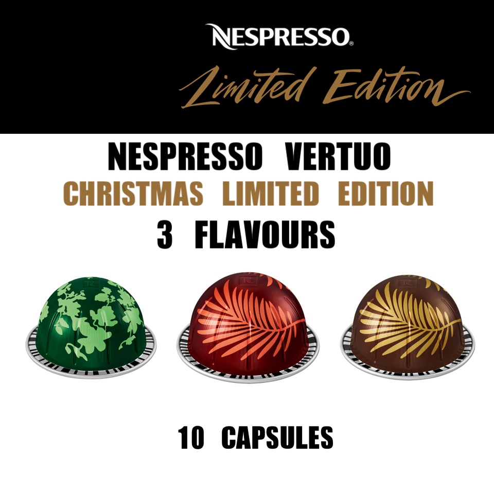 NESPRESSO Vertuo Christmas Limited Edition Coffee Capsules (3 Flavours