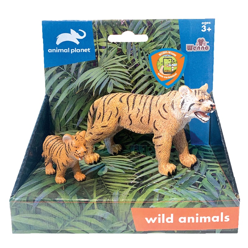 Wenno x Animal Planet 2pcs Tiger and Cub Figurines in open box set Wild  Animal Toys for Kids Mainan Budak Lelaki | Shopee Malaysia