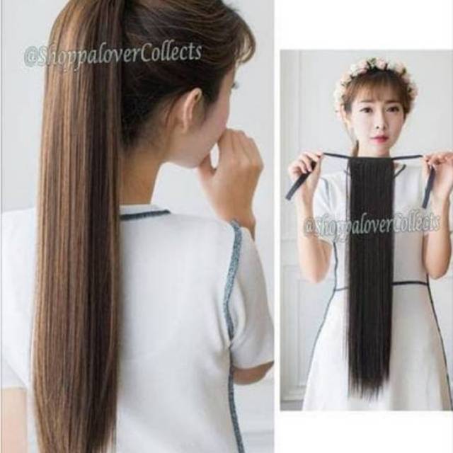 Hair Clip Ponytail Tie Straight