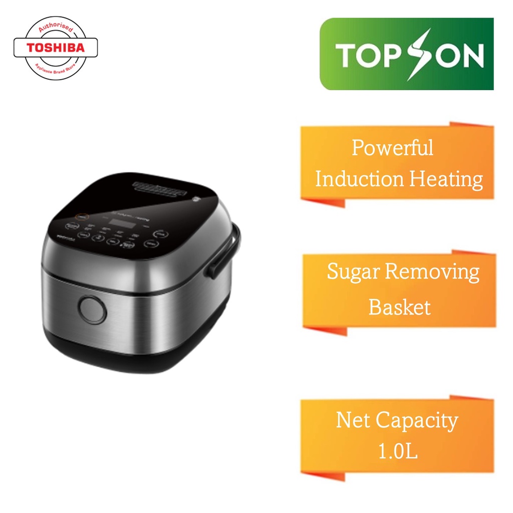 Toshiba IH Low Sugar Rice Cooker RC10IRPMY (1.0L) Shopee Malaysia