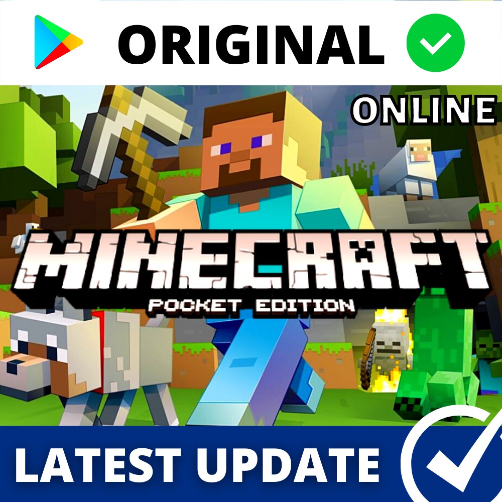 Android Minecraft Pocket Edition Pe Online Multiplayer Original Latest Update Version Survival Game Playstore Shopee Malaysia