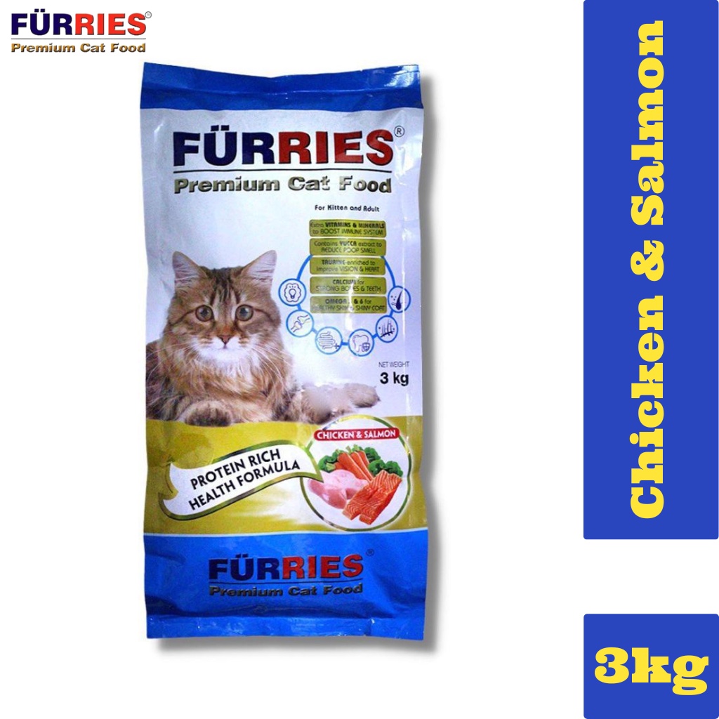 FURRIES Dry Cat Food - Chicken & Salmon (2.5KG) Makanan Kucing - Ayam & Salmon