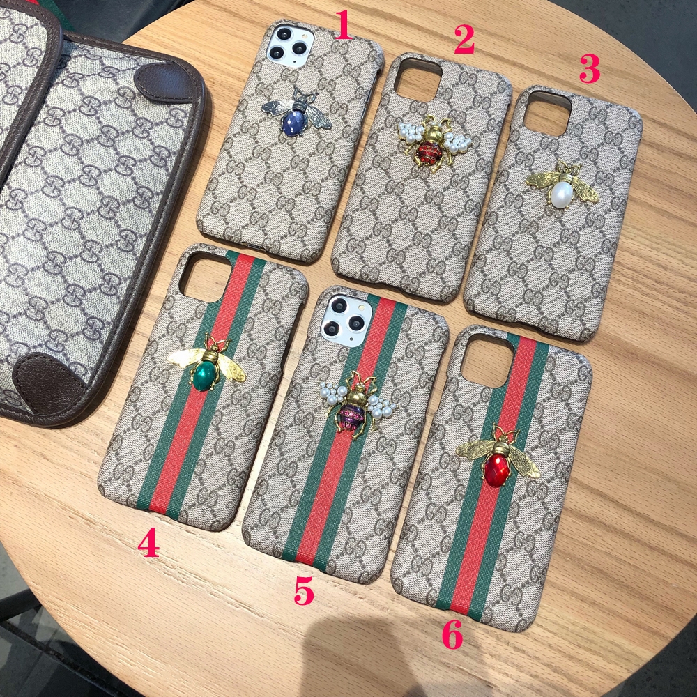 gucci leather phone case
