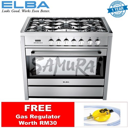 ELBA PROFESSIONAL FREE STANDING COOKER 115L OVEN WITH 5 BURNER EPRCH9880ST(SS)