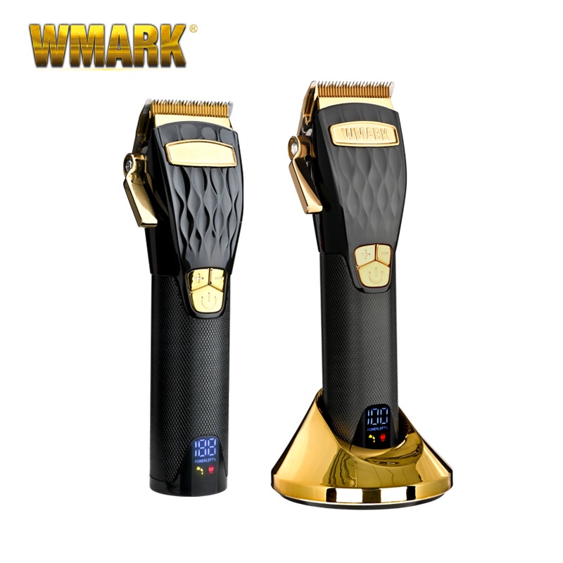 WMARK NG-2032 with base LCD digital display hair clipper charging oil head electric hair clipper hair salon professional hair clipper