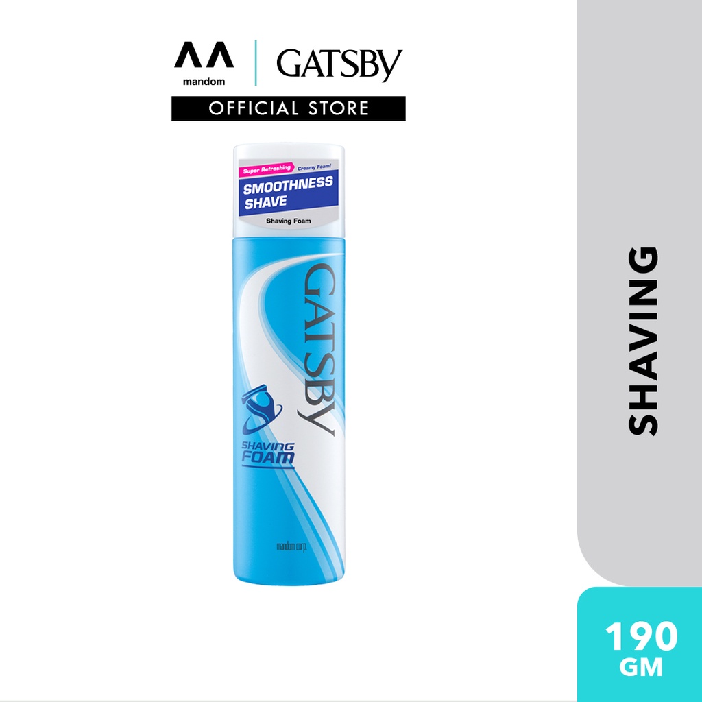 GATSBY Shaving Foam 190g (Smoothness Shave)