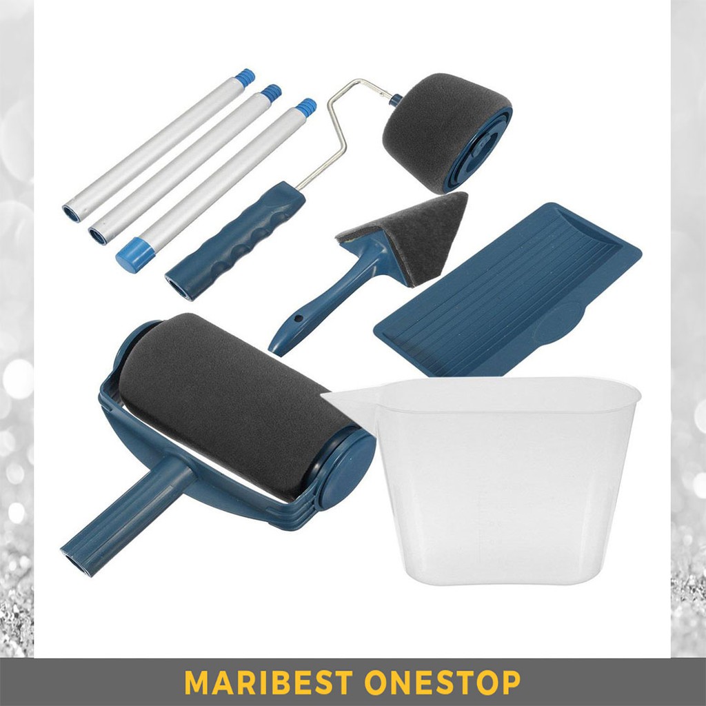 Smart Paint Roller Brush Set Diy Wall Paint Brush Roller Kit Alat Mengecat Dinding Rumah Berus