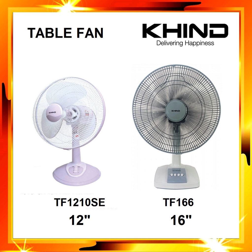 KHIND Table Fan TF1210SE (Special Edition) 12" / TF166 16" KIPAS MEJA 12 INCI & 16INCI