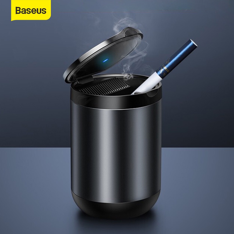 Baseus Alloy Car Trash Can Auto Organizer Storage Bag Car Garbage Bin Ashtray Dust Case Holder Auto Accessories
