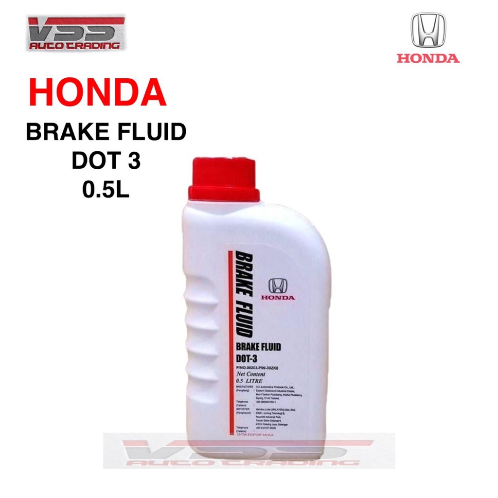 ORIGINAL HONDA GENUINE BRAKE OIL FLUID DOT 3 (500ML) Shopee Malaysia