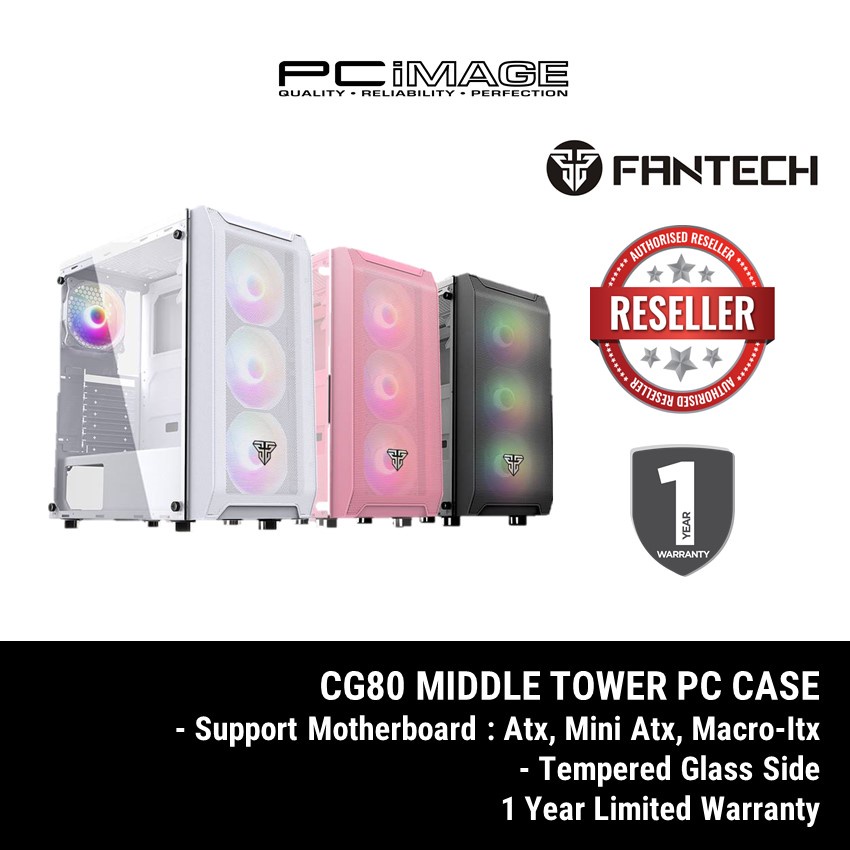 FANTECH CG80 MIDDLE TOWER CASE GAMING PC CASE | Shopee Malaysia