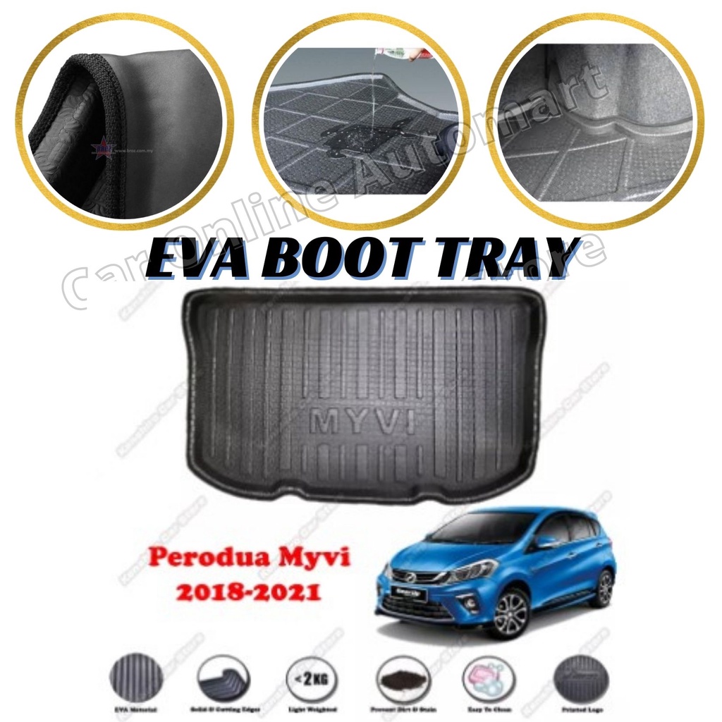 PERODUA MYVI 2018 EVA Luggage Boot Cargo Trunk Tray Shopee Malaysia