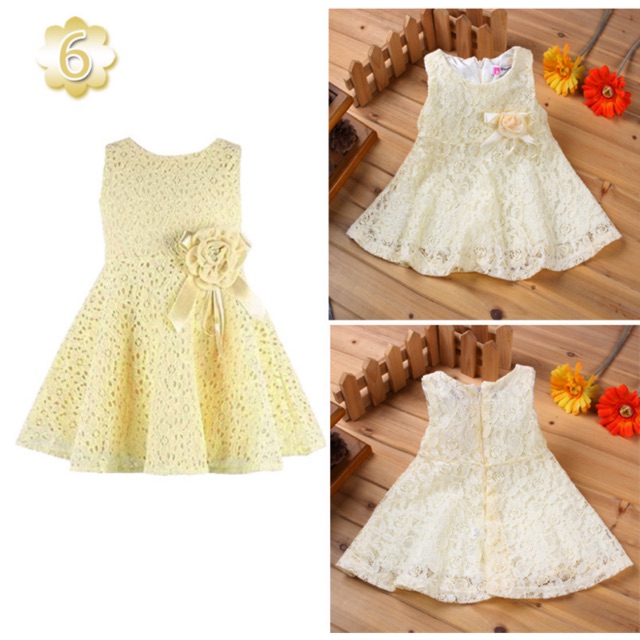 cream baby dress