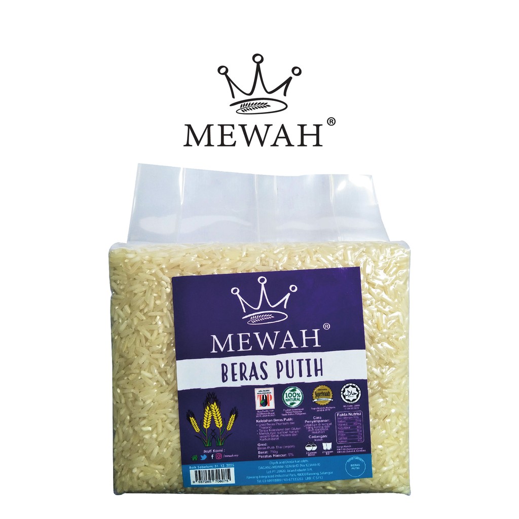 Mewah Beras Putih 750g