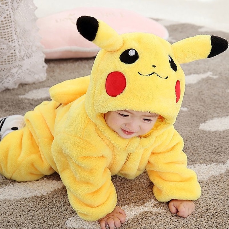 Baby Clothes Boy Girl Romper Newborn Baby Jumpsuit Pikachu Dinosaur
