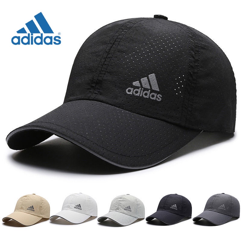 Adidas Cepat Mengeringkan Topi Lelaki Dan Wanita Mesh Topi Besbol Versi Korea Ins Sukan Topi Halang Cahaya Matahari