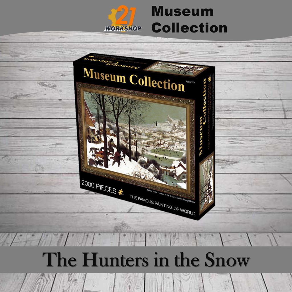 (Ready Stock) Museum Collection Jigsaw Puzzle 2000 Pcs Puzzle The Hunters in The Snow High Quality DIY Floor 2000 Piece