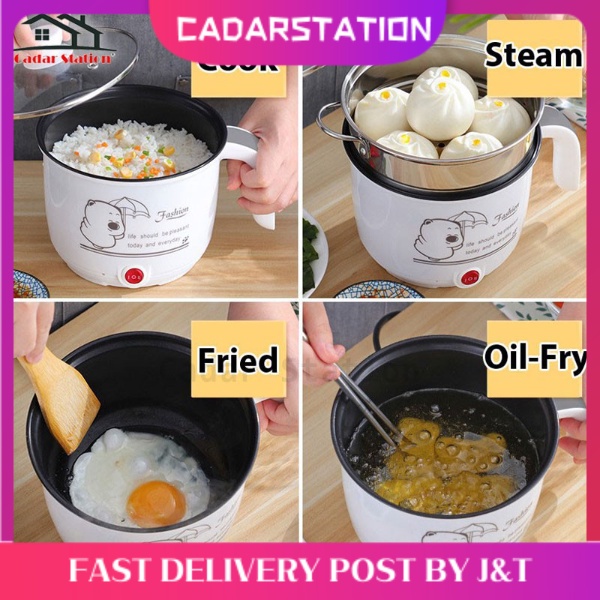 CS_1.8 L Electric Pot /Mini Rice Cooker with steamer Free Malaysia 3 pin cable periuk nasi masak